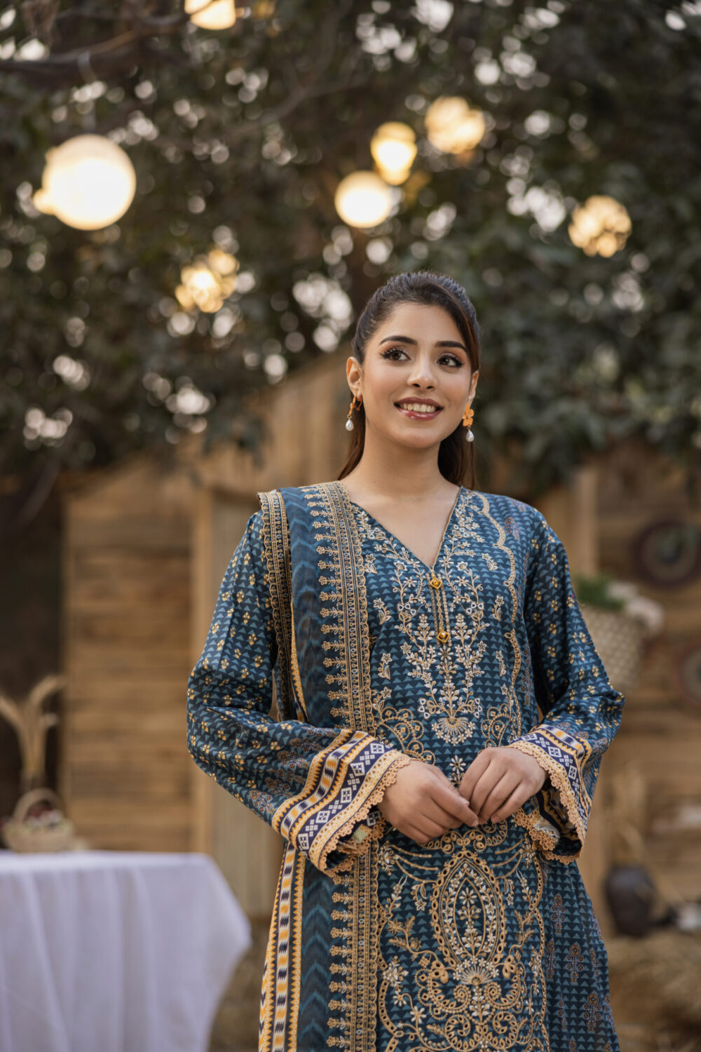 EMB Lawn 3PC Taana Baana D#5028 - Image 4